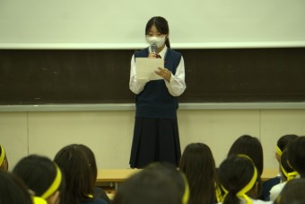 中１黄　体育祭解団式　〜体育祭を終えて〜