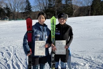 スキーで関東大会と全国大会への出場が決まりました！