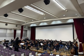 音楽部音楽班　練習風景